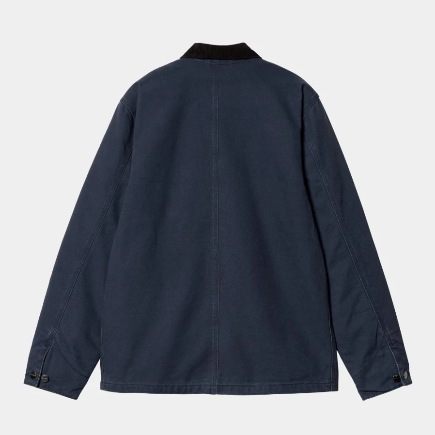 Carhartt WIP Michigan Winter Coat for Men - Blue/Black Heavyweight Insulated Jacket