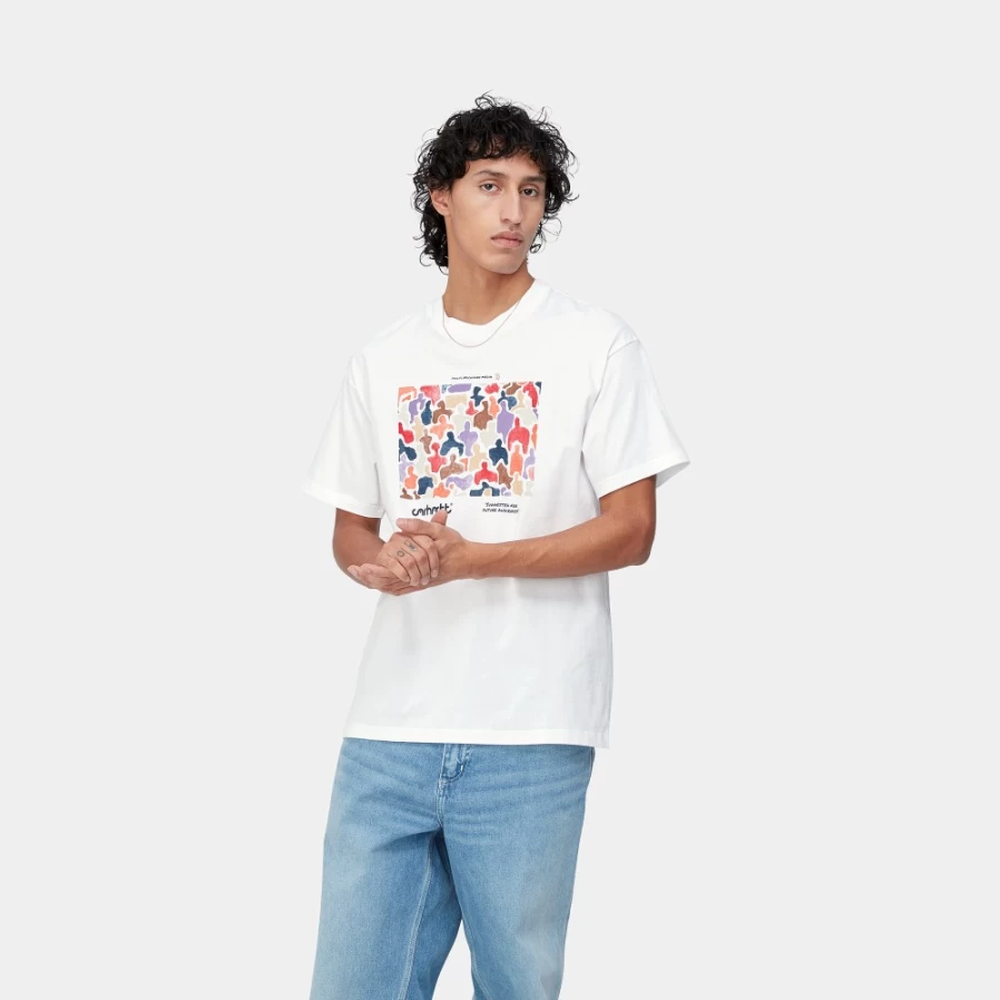 Carhartt WIP Men's White Unity Short Sleeve T-Shirt S/S