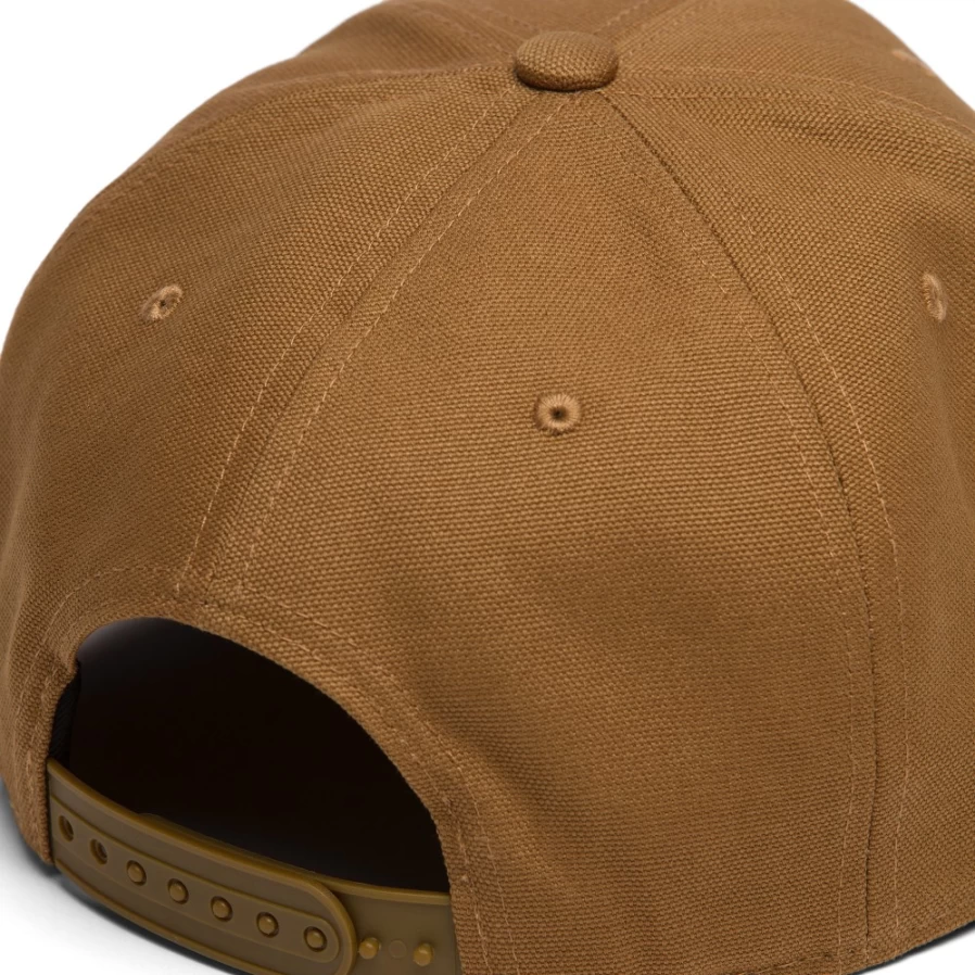 Carhartt WIP Logo Cap in Hamilton Brown - Adjustable Strap Cotton Twill Hat