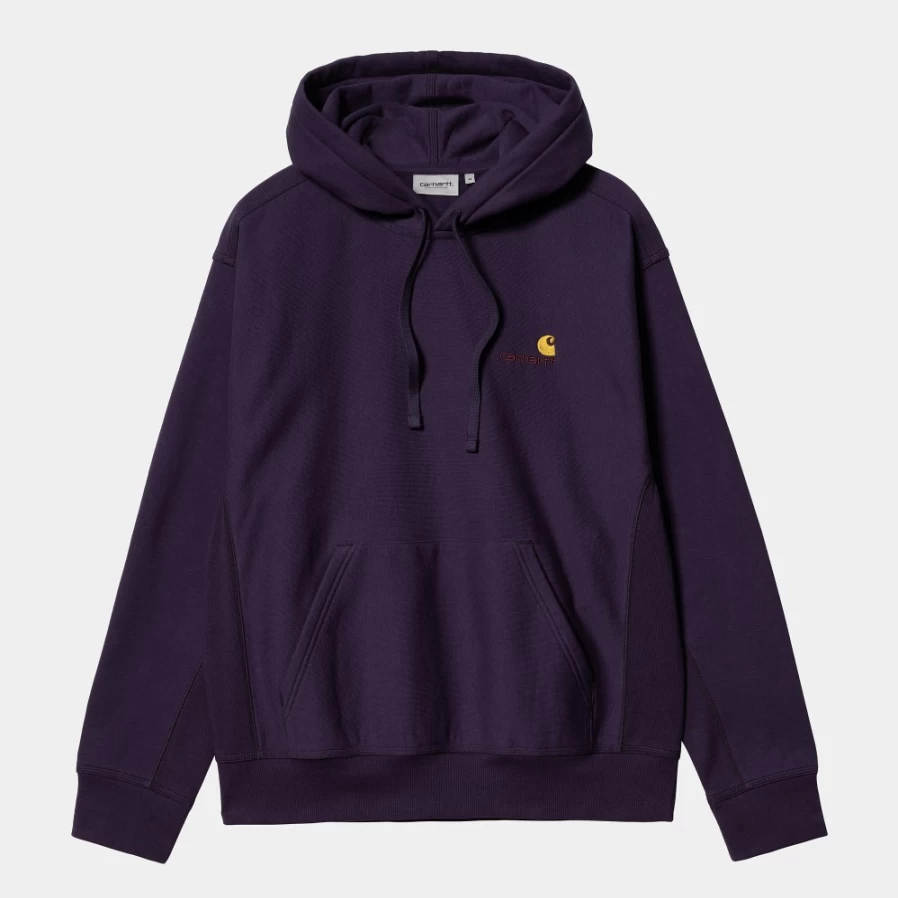 Carhartt WIP Men's Cassis Hooded American Script Sweatshirt