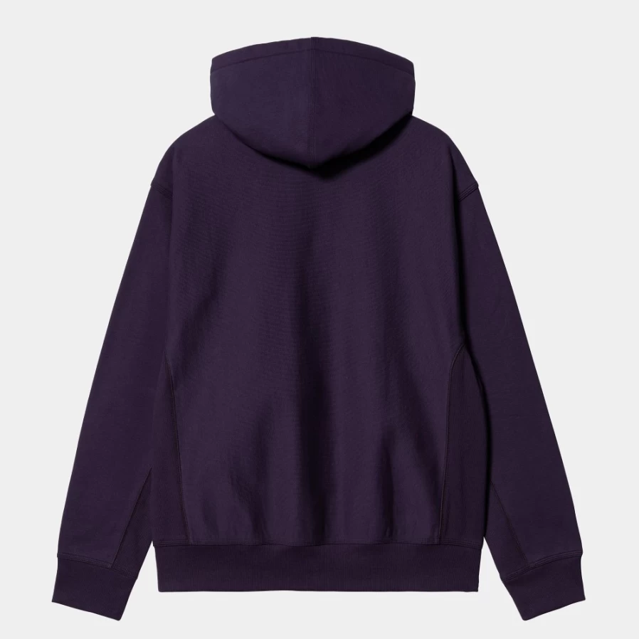 Carhartt WIP Men's Cassis Hooded American Script Sweatshirt