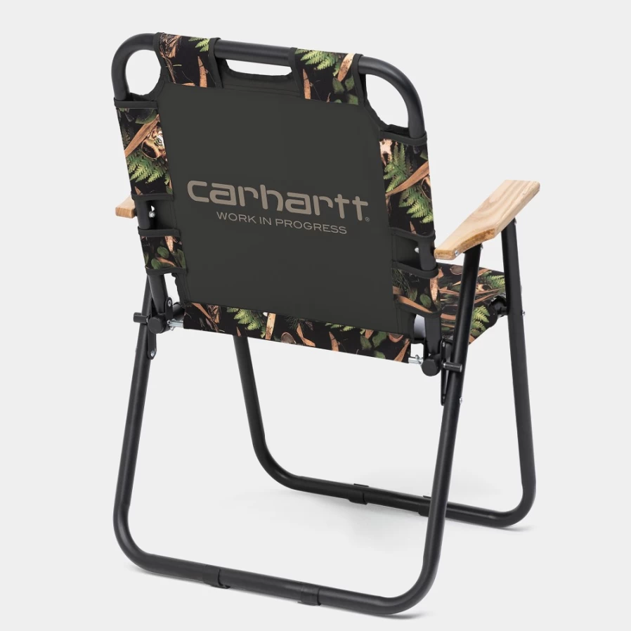 Carhartt WIP Lumen Print Folding Chair - Portable & Lightweight Design for Indoor and Outdoor Use