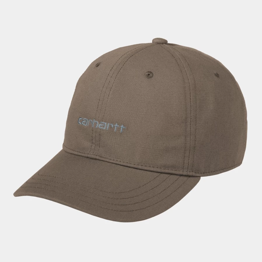 Carhartt WIP Canvas Script Cap - Barista/Mirror Color Adjustable Dad Hat