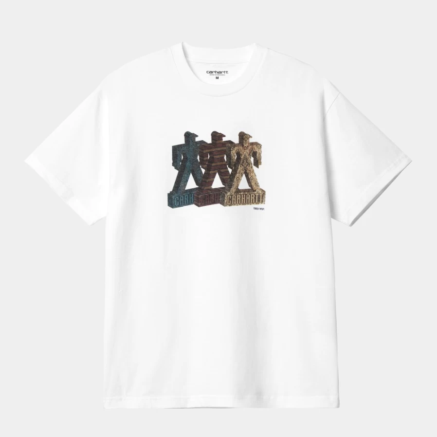 Carhartt WIP Men's White Short Sleeve Built-T T-Shirt S/S Casual Crewneck Tee