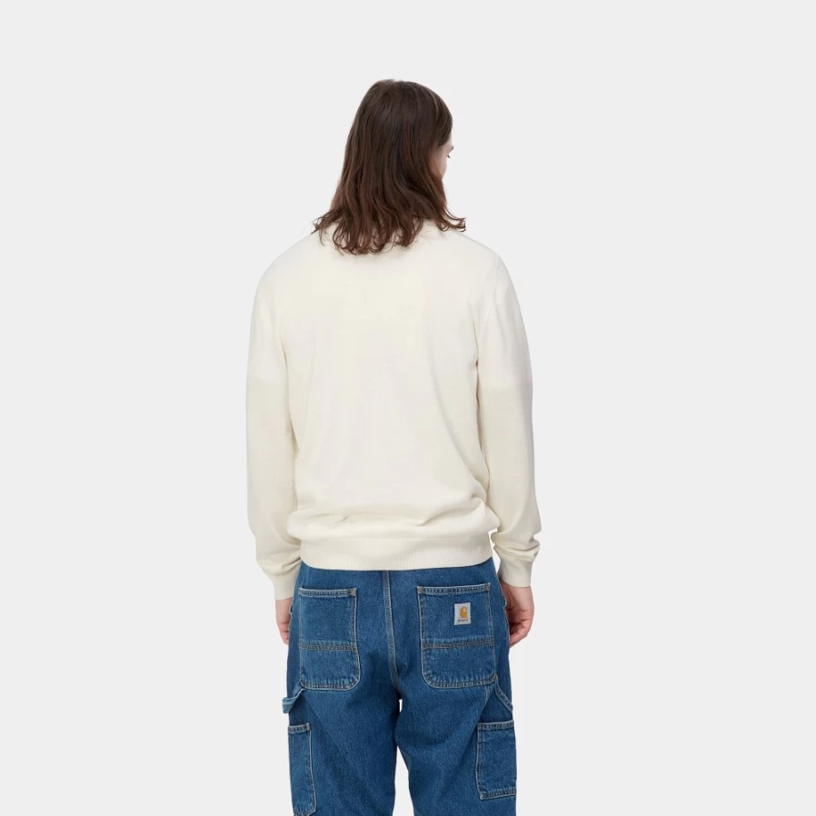 Carhartt WIP Madison Sweater for Men in Wax/Black - Classic Knit Pullover