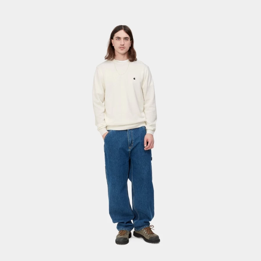 Carhartt WIP Madison Sweater for Men in Wax/Black - Classic Knit Pullover