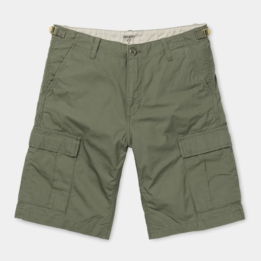 Carhartt WIP Men's Aviation Shorts in Dollar Green - Durable Workwear Style