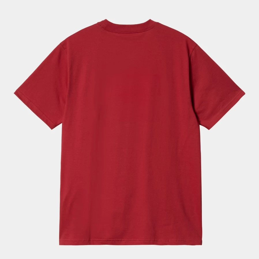 Carhartt WIP Men's S/S Fibo T-Shirt in Cherry Red