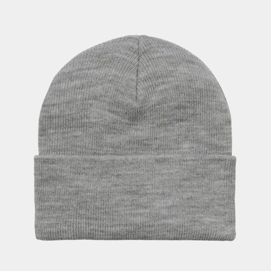 Carhartt WIP Chase Beanie - Grey Heather & Gold Winter Hat for Men & Women