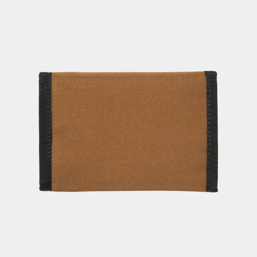 Carhartt WIP Alec Wallet in Deep H Brown - Durable Leather Bifold for Men