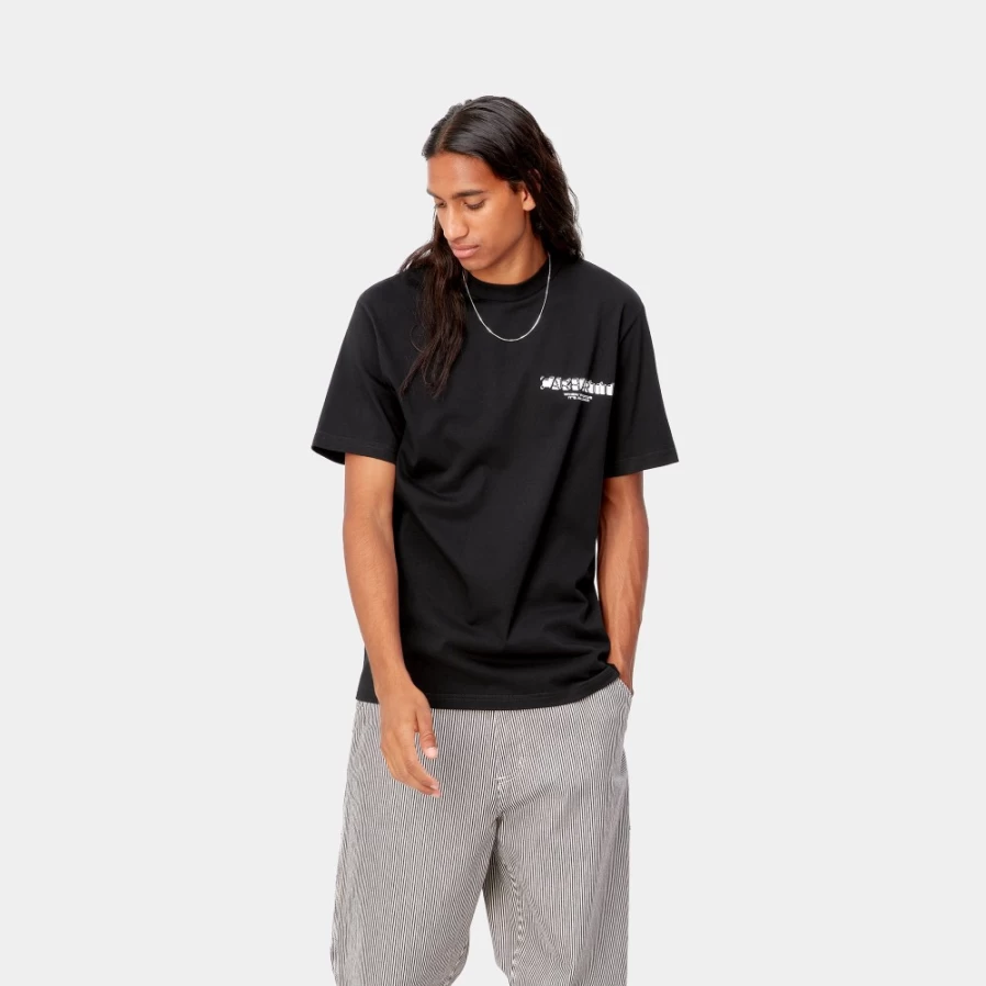 Carhartt WIP Men's Black Short Sleeve Natural Surveillance T-Shirt