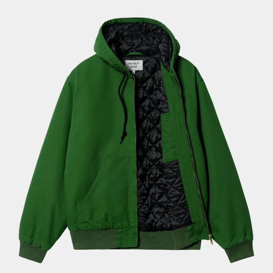 Carhartt WIP Men's Active Jacket in Awake NY Dark Green