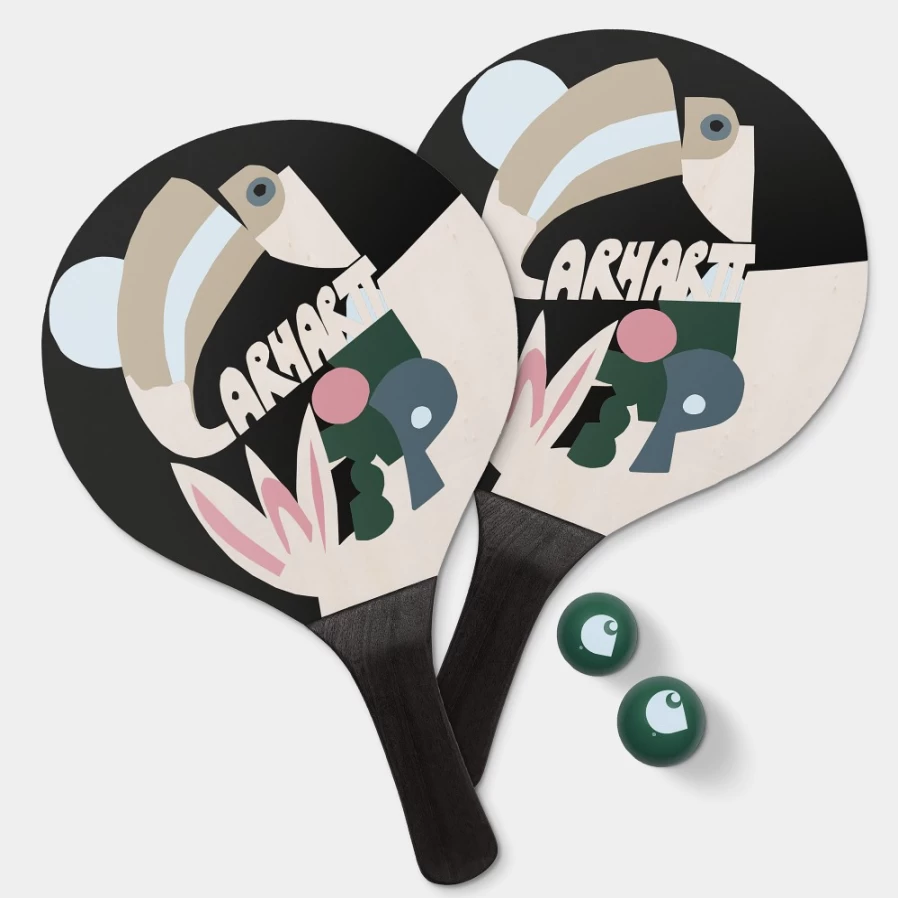 Carhartt WIP Tamas Beach Paddle Game - Multicolor Outdoor Sports Set for Summer Fun