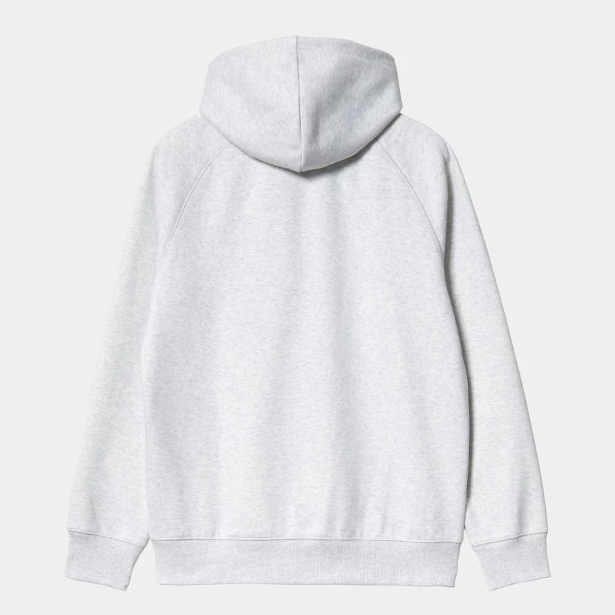 Carhartt WIP Men's Hooded Chase Jacket in Ash Heather & Gold Color
