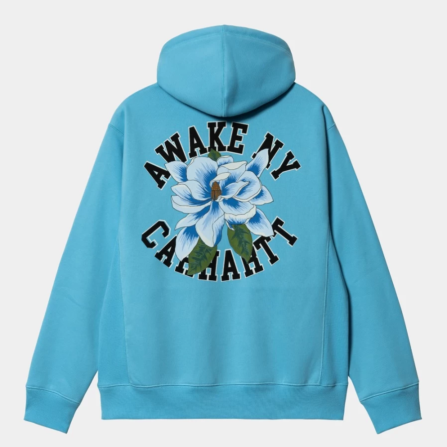 Carhartt WIP Men's Awake Ny Blue Hooded Sweatshirt