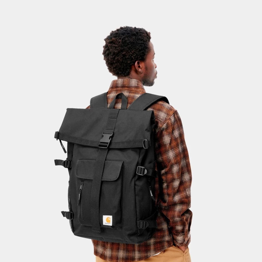 Carhartt WIP Philis Backpack - Durable Black Daypack for Work & Travel