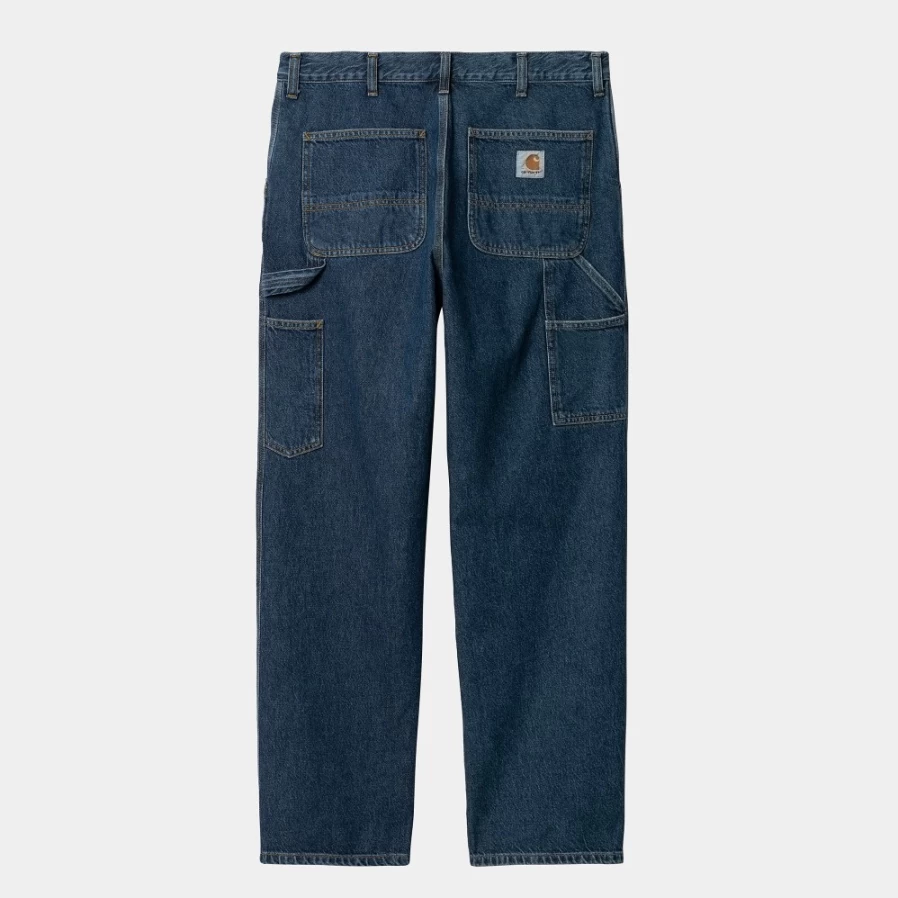 Carhartt WIP Men's Blue Single Knee Work Pants - Durable Utility Pants for Men