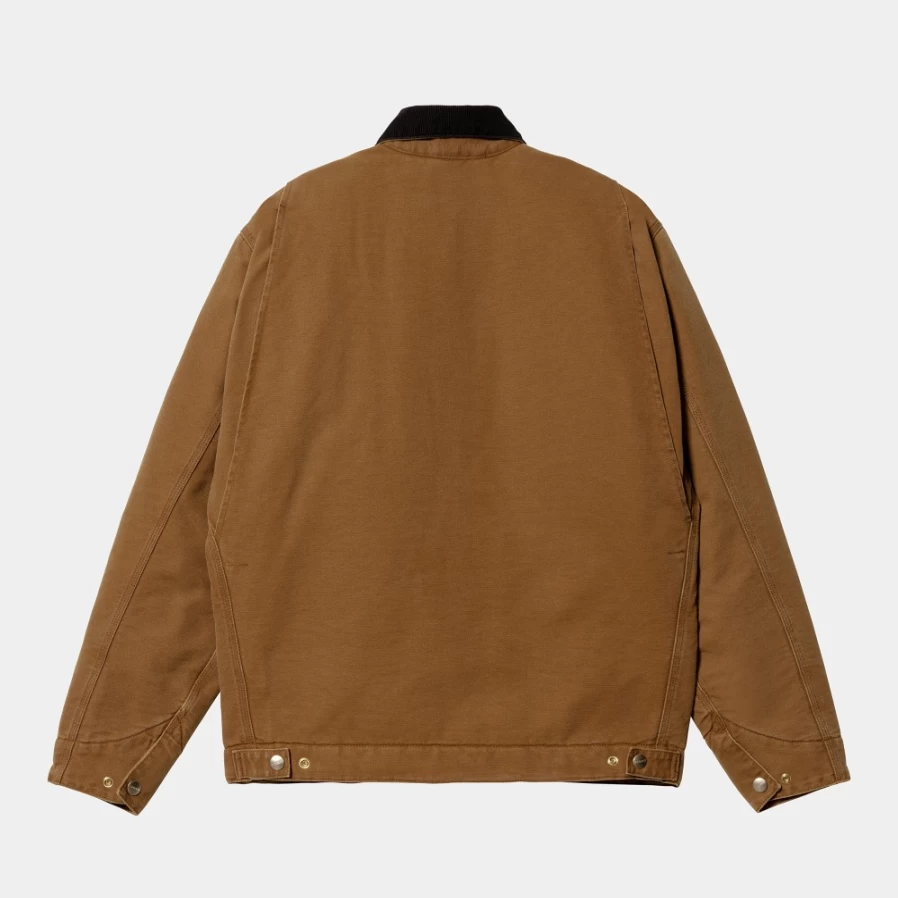 Carhartt WIP Men's Og Detroit Jacket in Deep H Brown/Black - Winter Coat