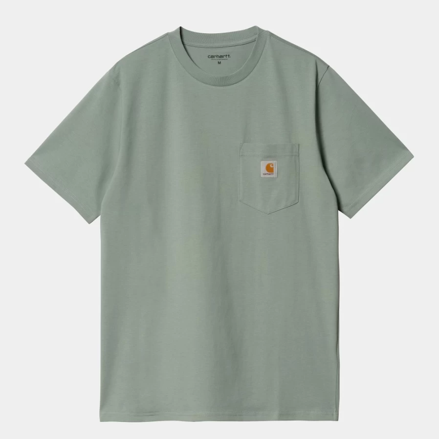 Carhartt WIP Men's Glassy Teal Short Sleeve Pocket T-Shirt