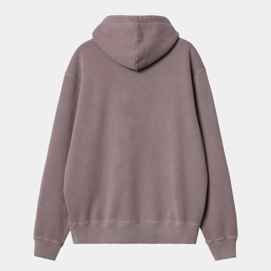 Men's Carhartt WIP Hooded Sweatshirt in Misty Thistle - Heavyweight Pullover with Front Pocket