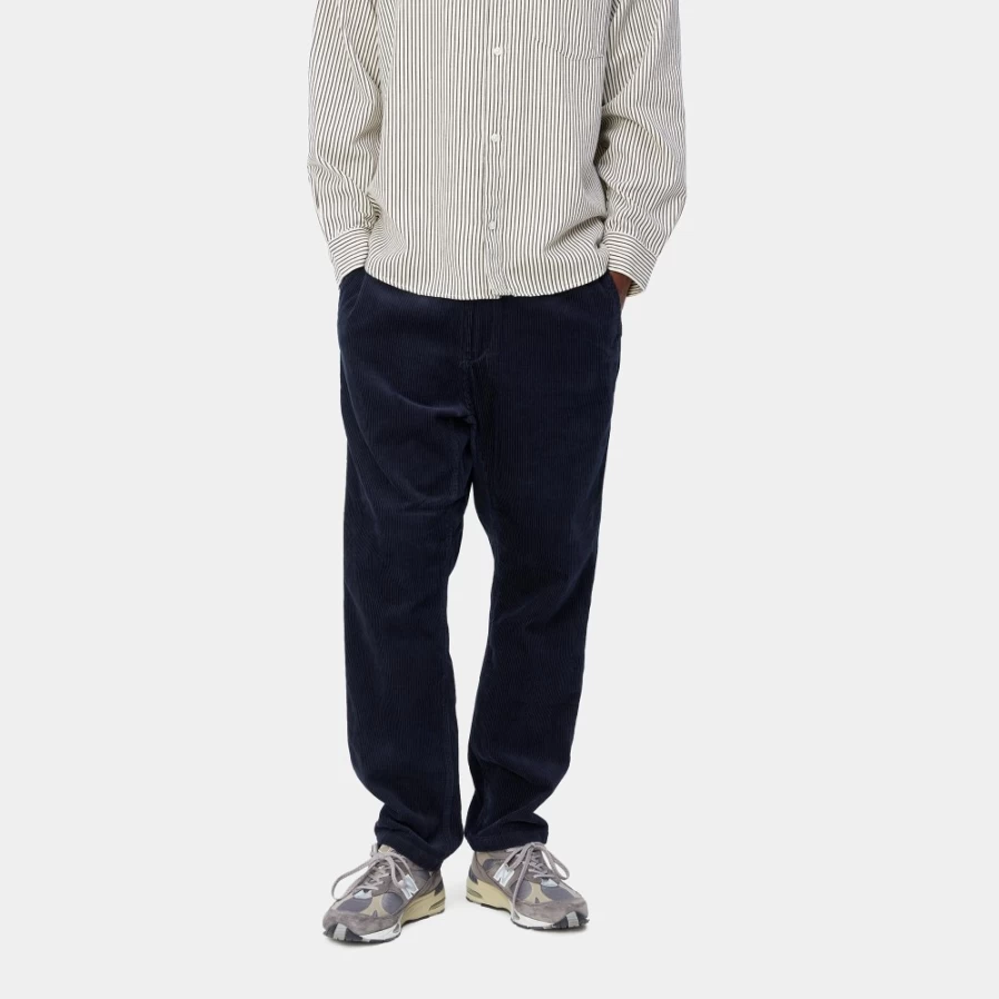 Carhartt WIP Men's Flint Pant in Dark Navy - Durable Workwear Trousers