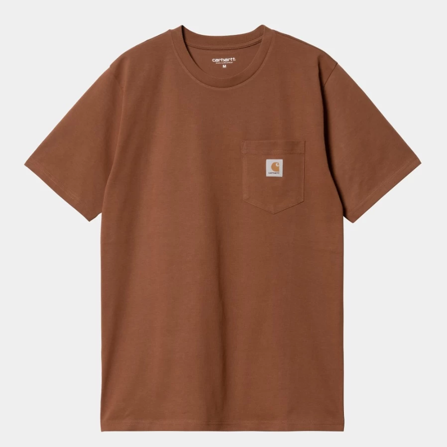 Carhartt WIP Men's Beaver Short Sleeve Pocket T-Shirt S/S Casual Comfort Fit