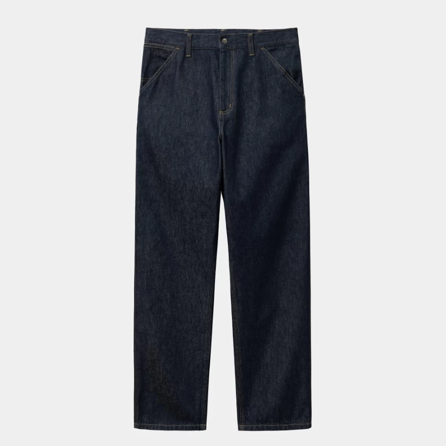 Carhartt WIP Men's Single Knee Work Pants in Blue - Durable Utility Pants for Men