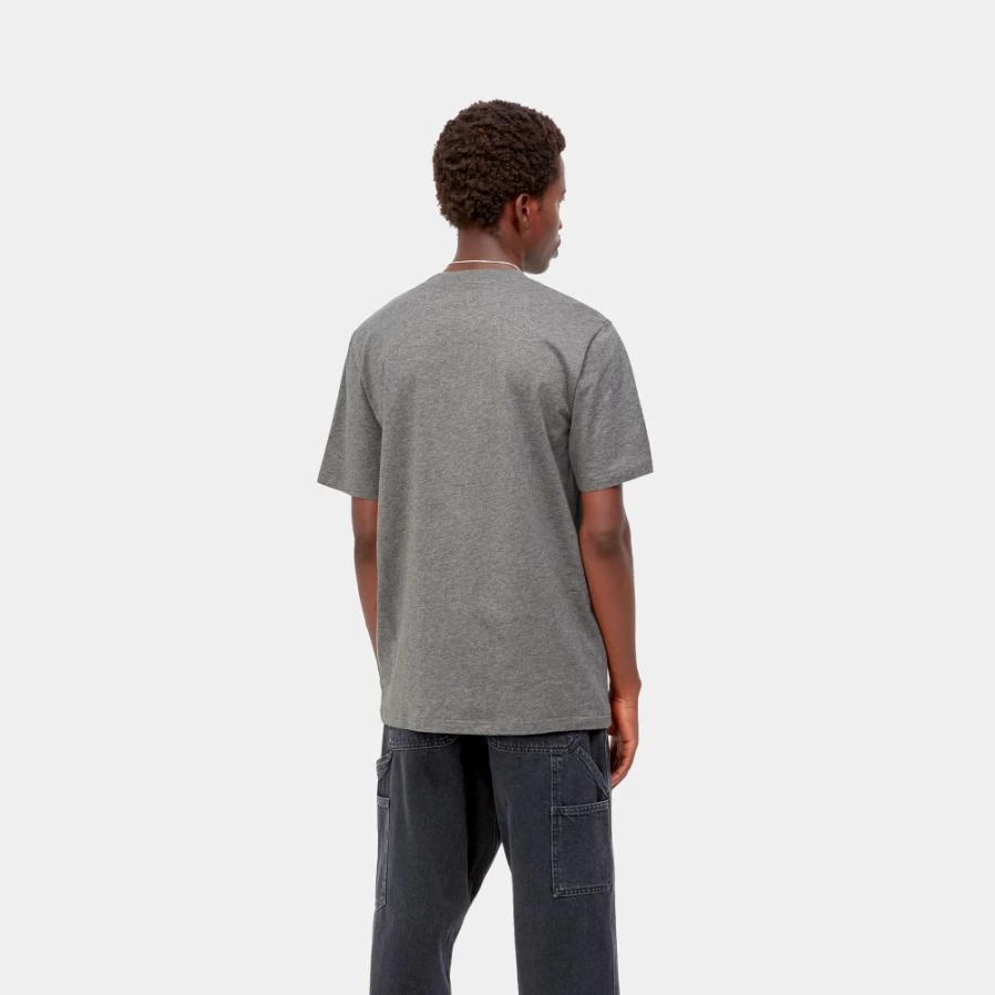 Carhartt WIP Men's Dark Grey Heather Sound Experience Short Sleeve T-Shirt