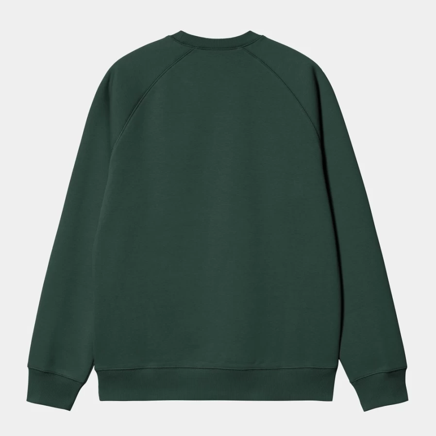 Carhartt WIP Men's Chase Sweatshirt in Discovery Green & Gold Color