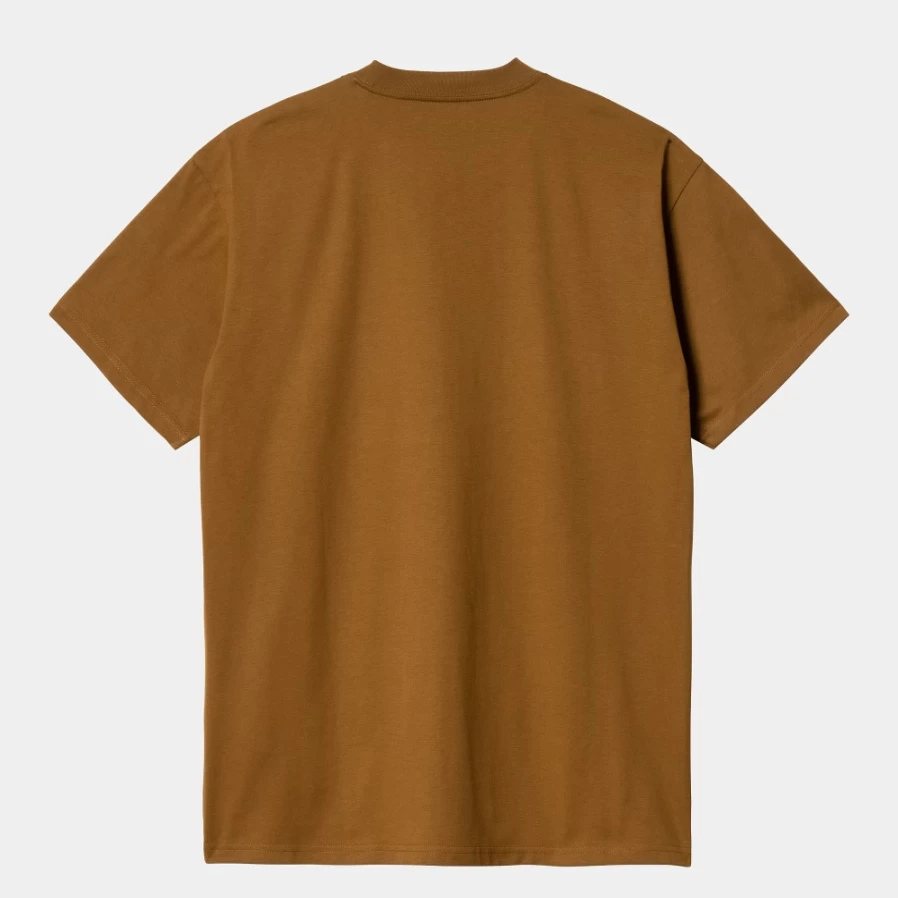 Carhartt WIP Men's Deep H Brown Pocket Heart Short Sleeve T-Shirt S/S