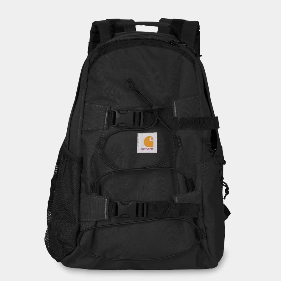 Carhartt WIP Kickflip Backpack - Durable Black Daypack for Urban Commute & Skateboarding