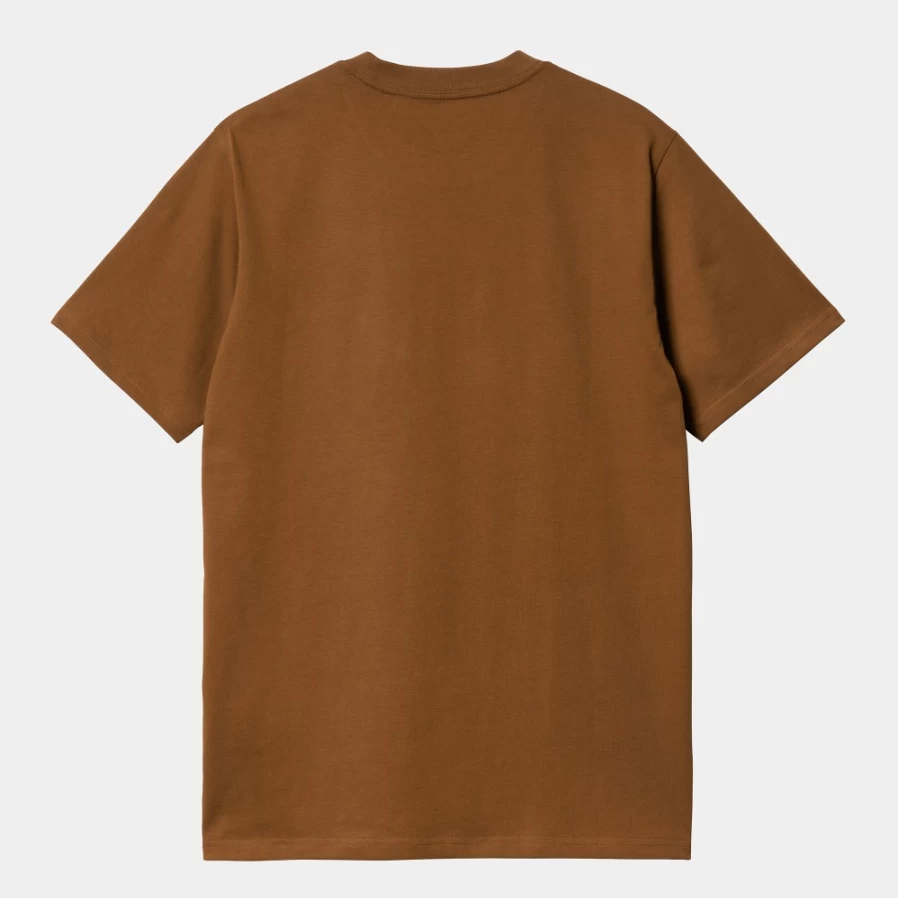 Carhartt WIP Men's Deep H Brown Script T-Shirt - S/S Casual Tee