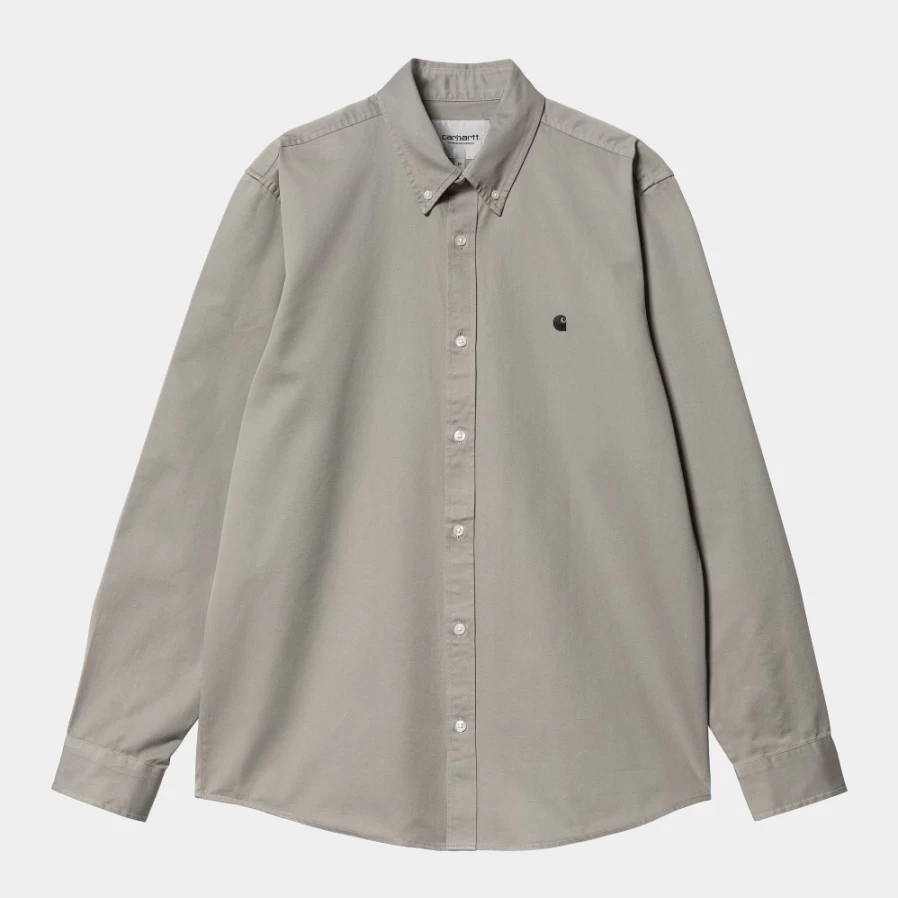Carhartt WIP Madison Long Sleeve Shirt for Men - Marengo & Black Plaid Flannel Workwear