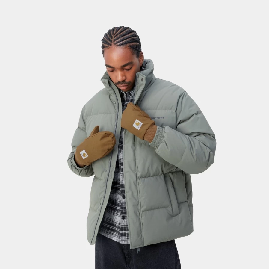 Carhartt WIP Carston Mitten in Hamilton Brown - Durable Winter Gloves for Men & Women