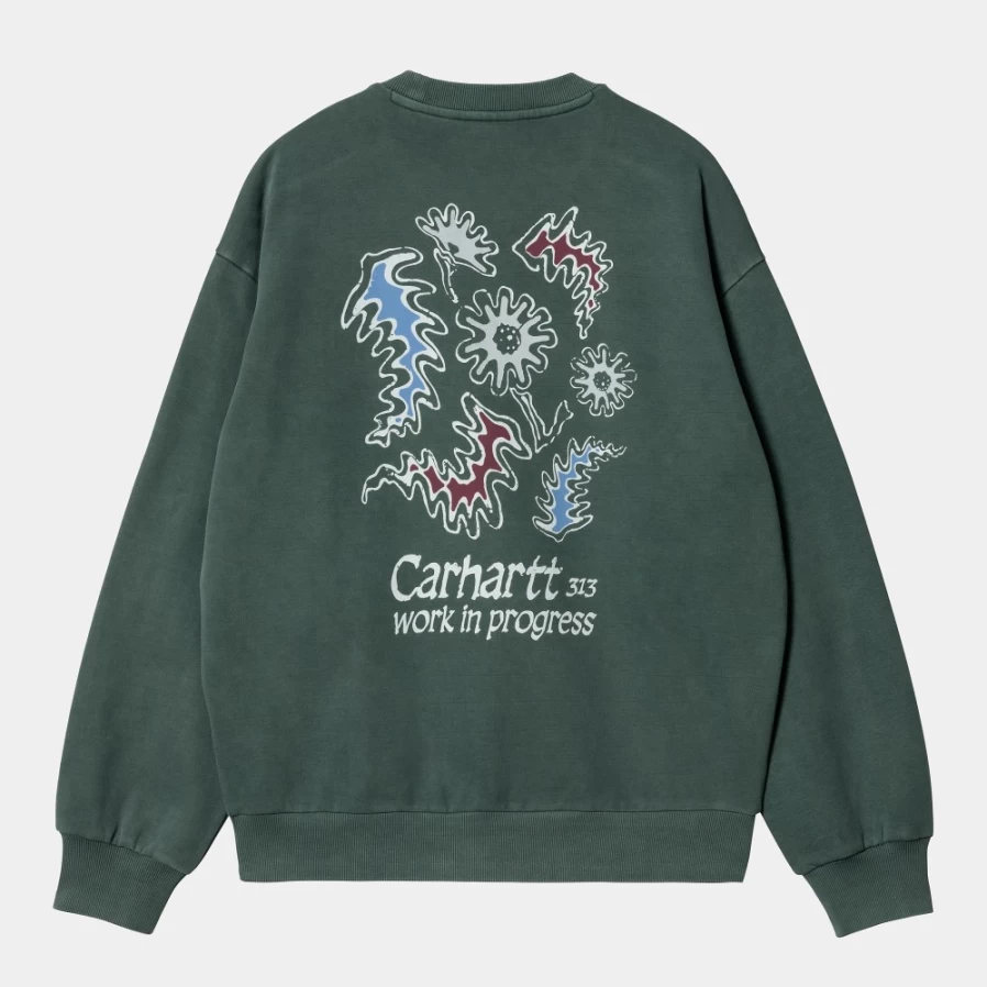 Carhartt WIP Men's Splash Sweat Shirt in Discovery Green