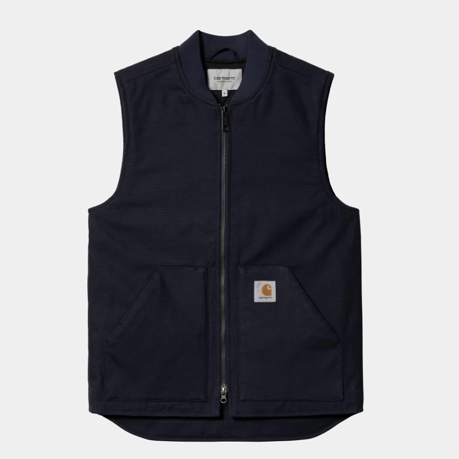 Carhartt WIP Men's Blue Work Vest - Durable Utility Vest for Men