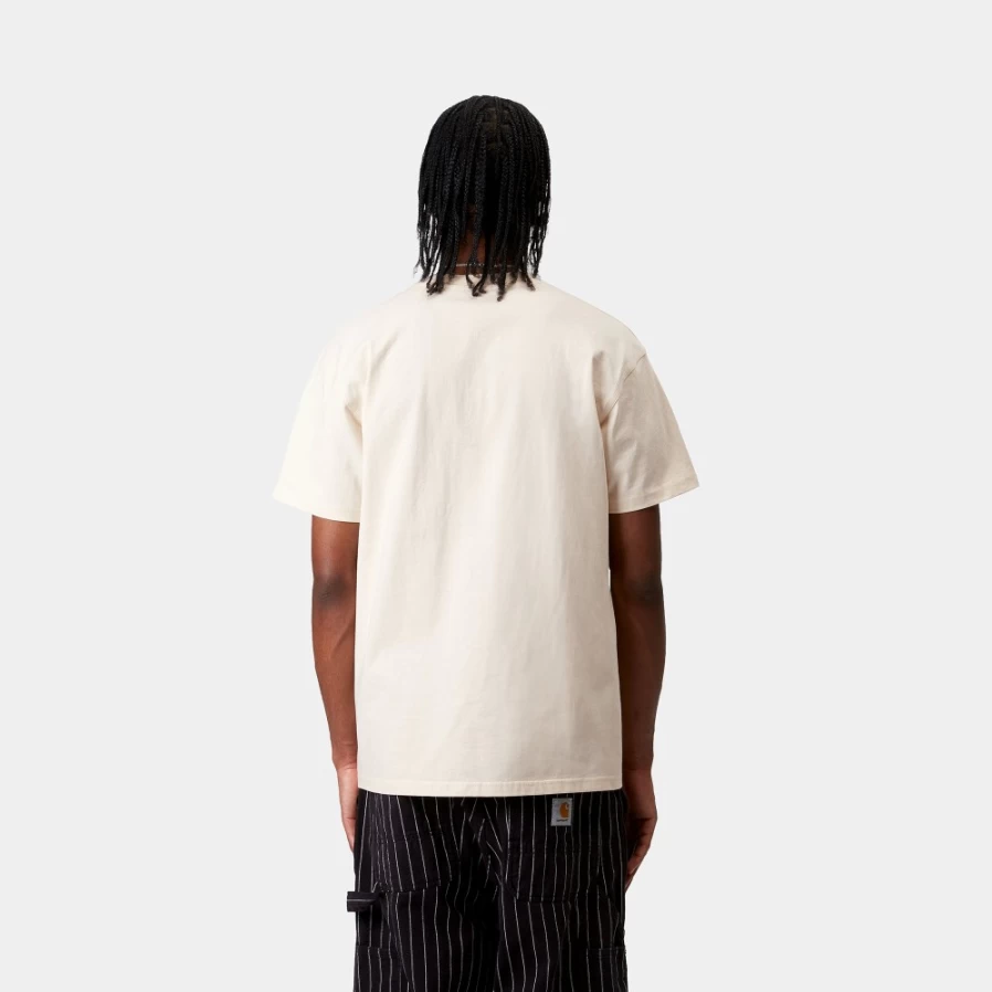 Carhartt WIP Men's Natural American Script Short Sleeve T-Shirt