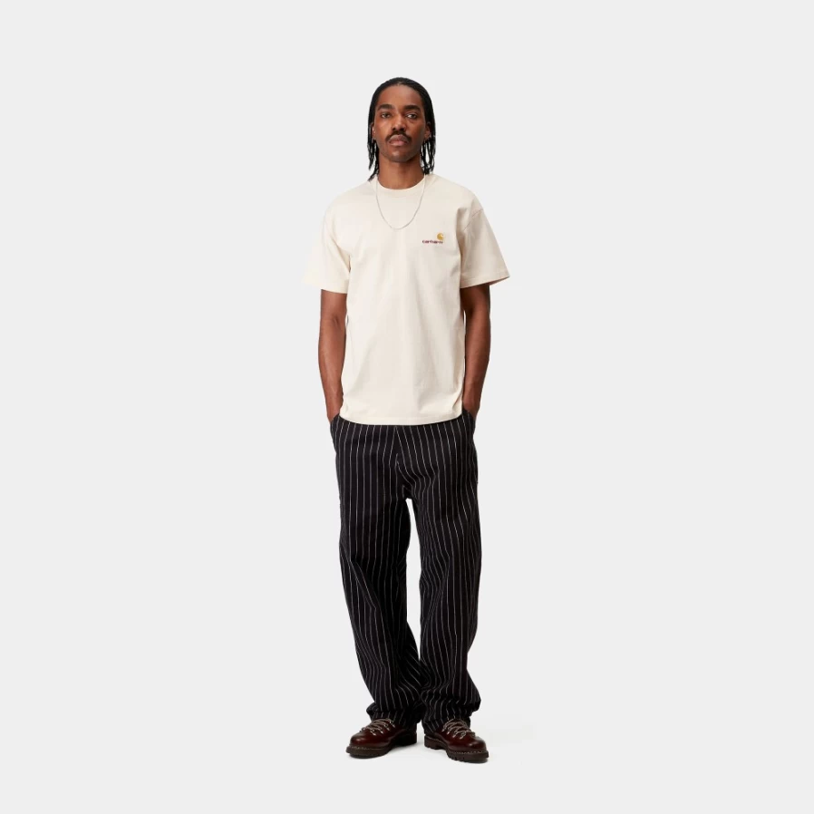 Carhartt WIP Men's Natural American Script Short Sleeve T-Shirt