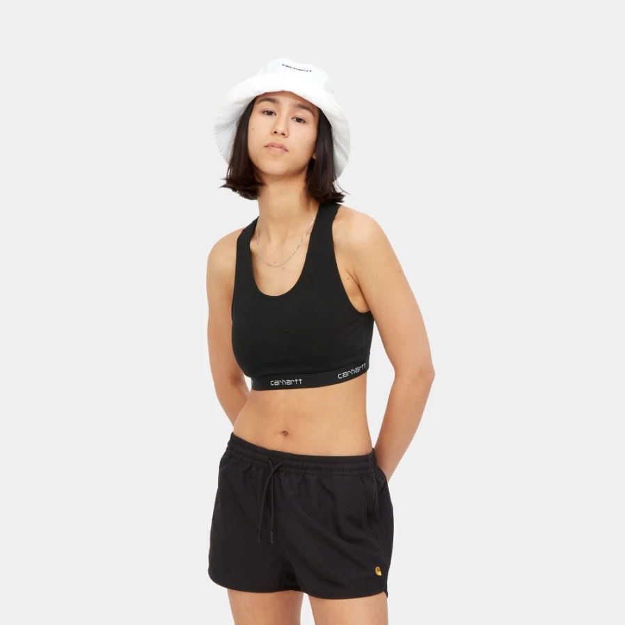 Carhartt WIP Women's Script Racer Tank Top in Black