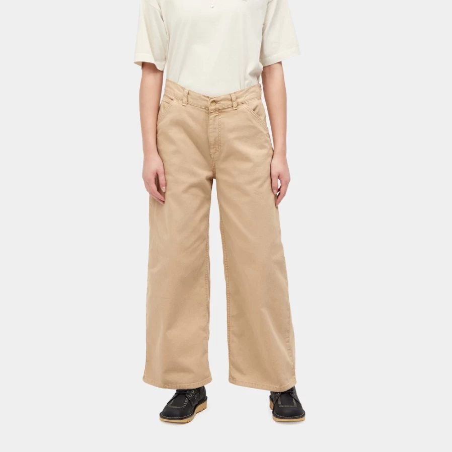 Carhartt WIP Women's Jens Cropped Pants in Dusty H Brown