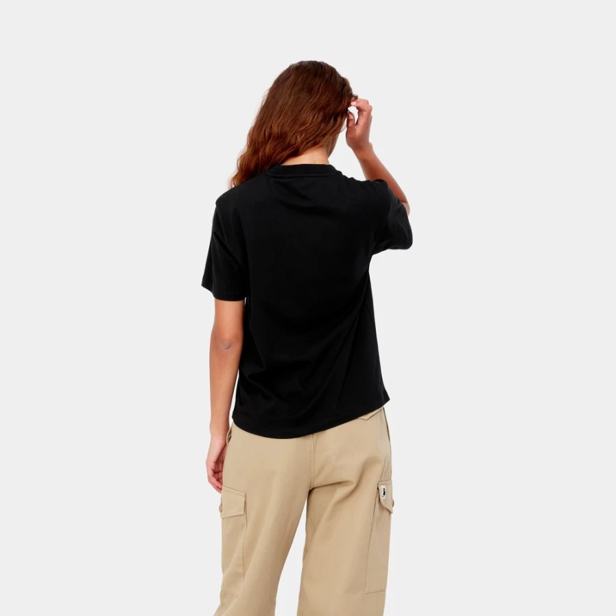 Carhartt WIP Women's Black Pocket Short Sleeve T-Shirt