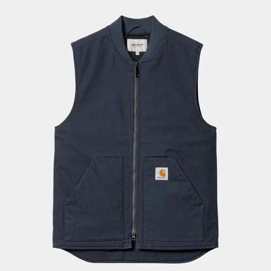 Carhartt WIP Men's Blue Vest - Durable Workwear for Everyday Use