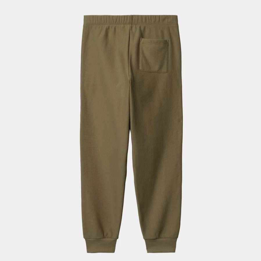 Carhartt WIP Men's American Script Jogging Pants in Larch Green - Comfortable Athletic Sweatpants