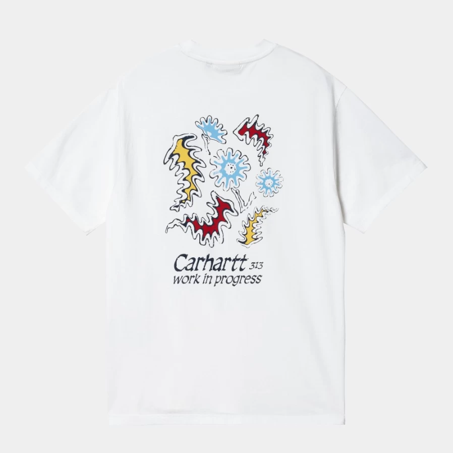Carhartt WIP Women's White Short Sleeve Splash T-Shirt