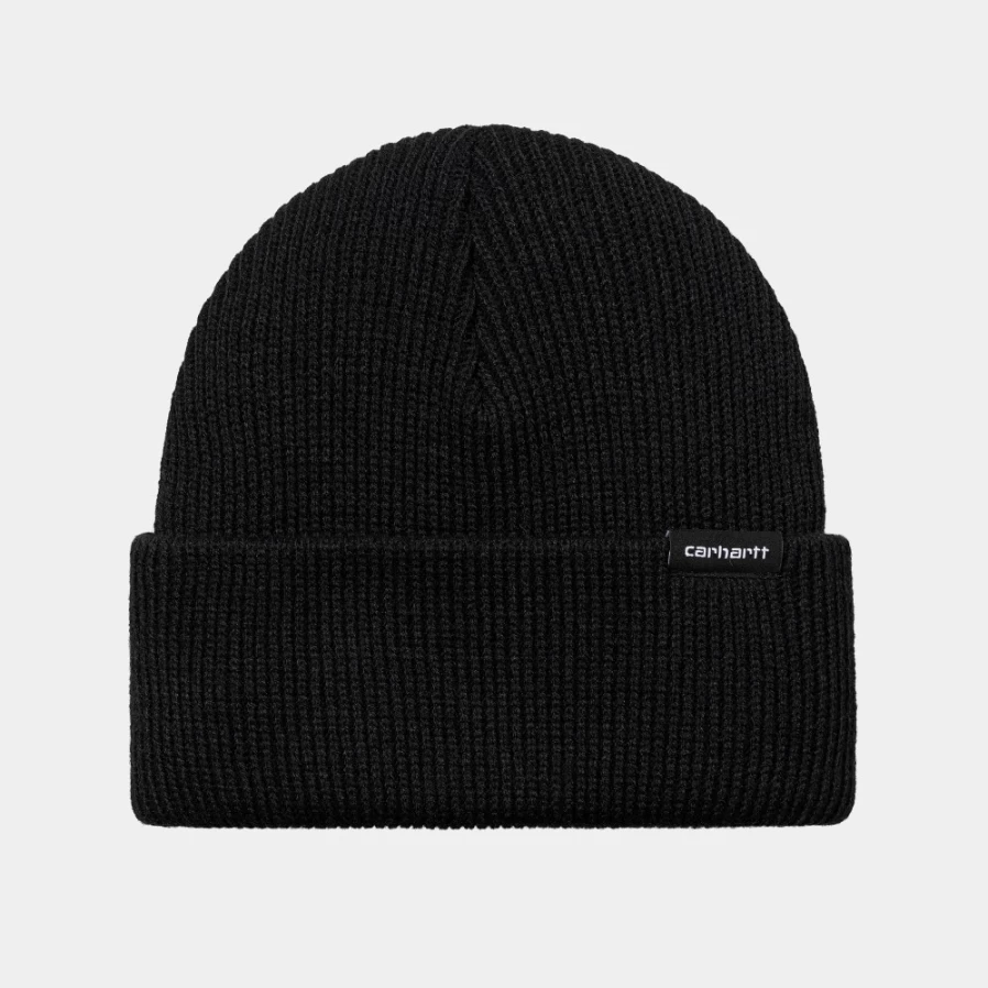 Carhartt WIP Gordan Beanie - Black Winter Knit Hat for Men & Women