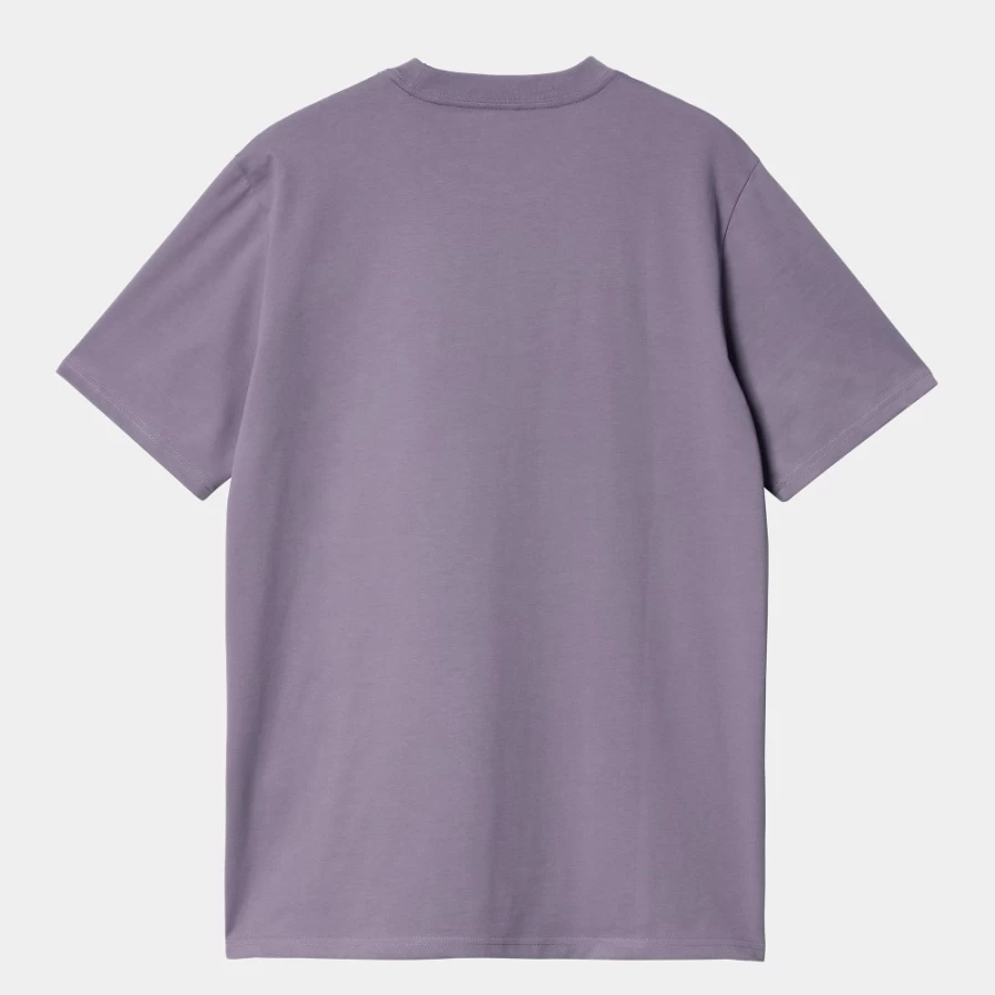 Carhartt WIP Men's Script T-Shirt in Glassy Purple & Discovery Green - Short Sleeve Casual Tee
