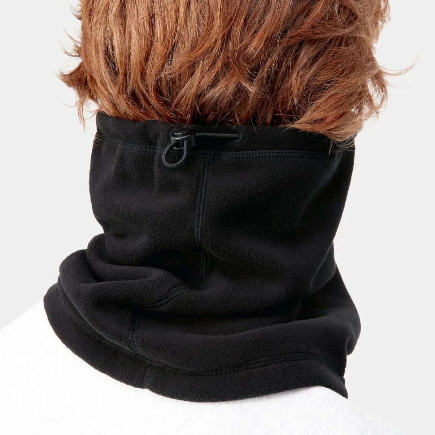 Carhartt WIP Brody Neck Warmer - Black/Soot Fleece Cold Weather Scarf for Men & Women