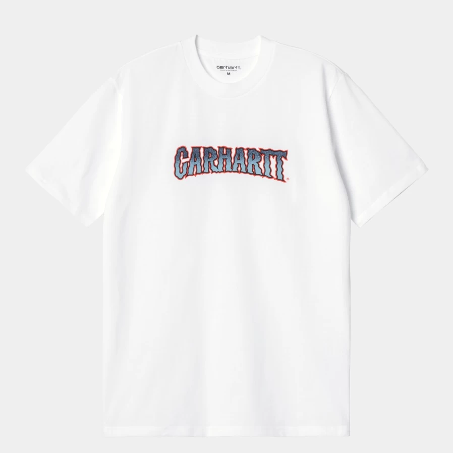 Carhartt WIP Men's White Slow Script Short Sleeve T-Shirt