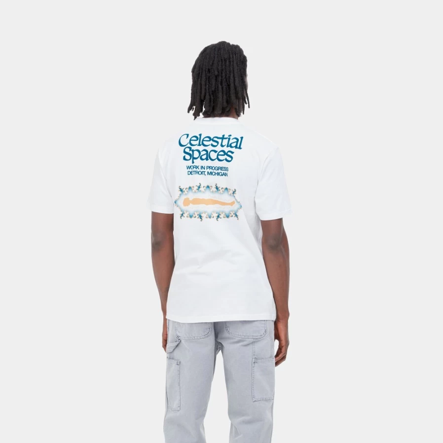 Carhartt WIP Men's White Short Sleeve Spaces T-Shirt S/S