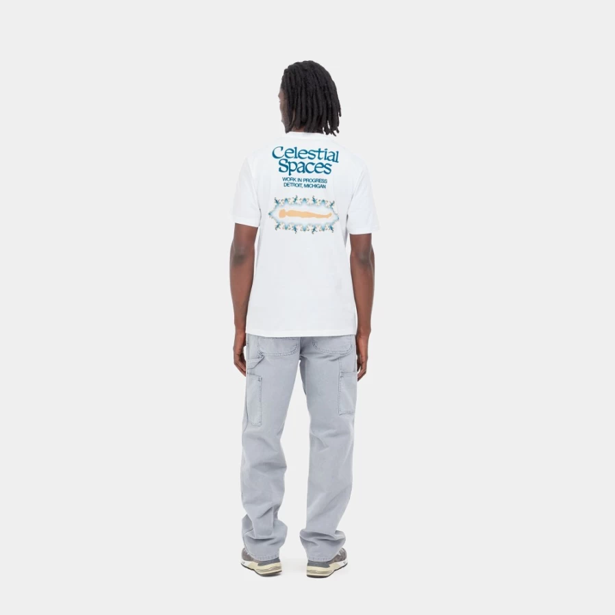 Carhartt WIP Men's White Short Sleeve Spaces T-Shirt S/S